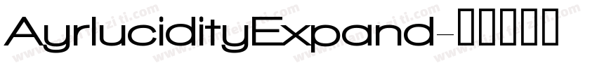 AyrlucidityExpand字体转换