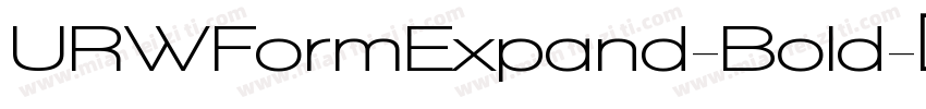 URWFormExpand-Bold字体转换