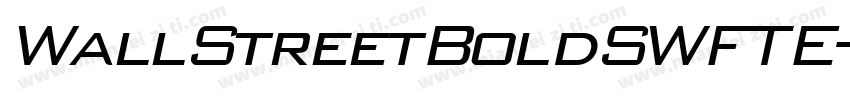 WallStreetBoldSWFTE字体转换