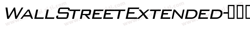 WallStreetExtended字体转换