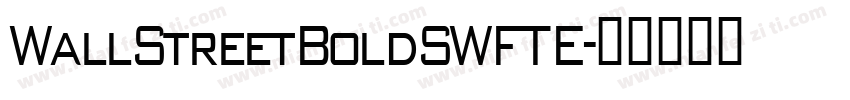WallStreetBoldSWFTE字体转换