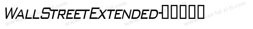 WallStreetExtended字体转换