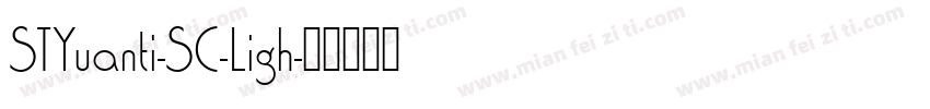 STYuanti-SC-Ligh字体转换
