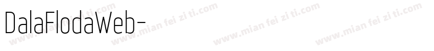 DalaFlodaWeb字体转换