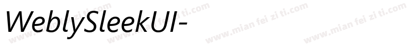 WeblySleekUI字体转换