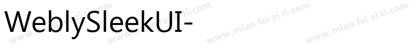 WeblySleekUI字体转换