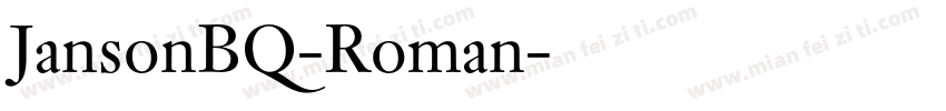 JansonBQ-Roman字体转换