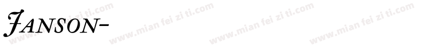 Janson字体转换