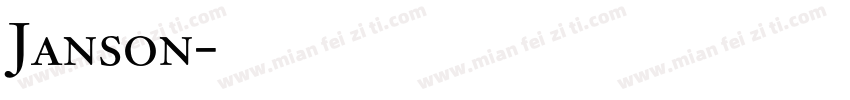 Janson字体转换
