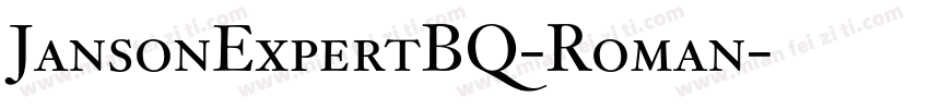 JansonExpertBQ-Roman字体转换