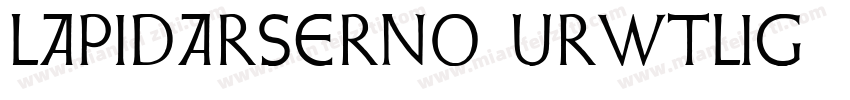 LapidarSerNo2URWTLig字体转换