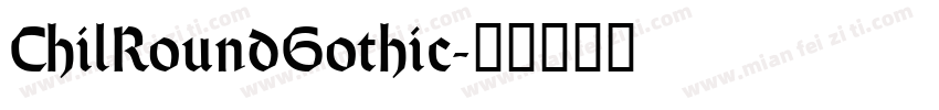 ChilRoundGothic字体转换