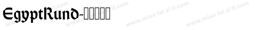 EgyptRund字体转换