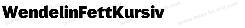 WendelinFettKursiv字体转换