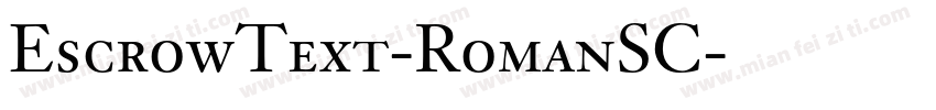 EscrowText-RomanSC字体转换