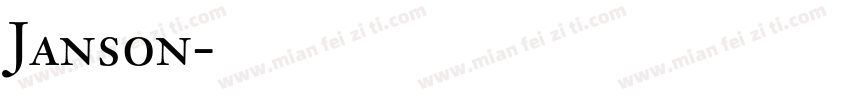 Janson字体转换