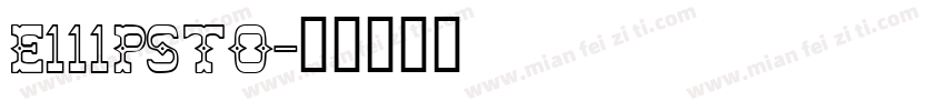 E111Psto字体转换