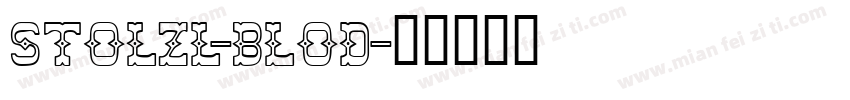 STOLZL-blod字体转换