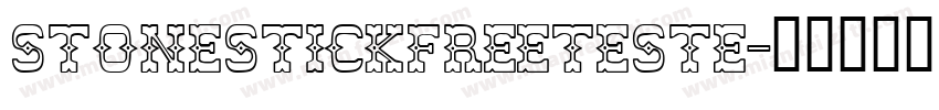 Stonestickfreeteste字体转换