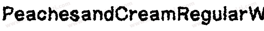 PeachesandCreamRegularW00字体转换
