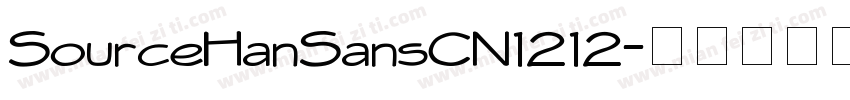 SourceHanSansCN1212字体转换