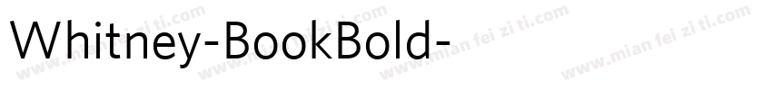 Whitney-BookBold字体转换
