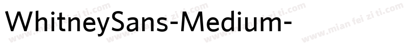 WhitneySans-Medium字体转换