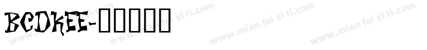 BCDKEE字体转换