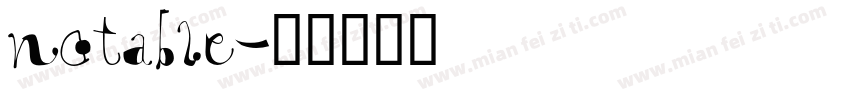 notable字体转换