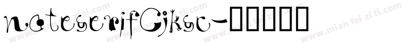 noteserifCjksc字体转换
