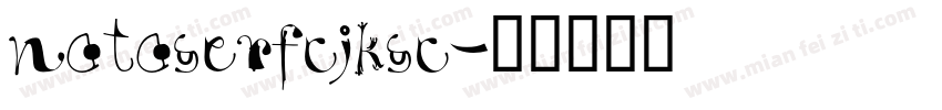 notoserfcjksc字体转换