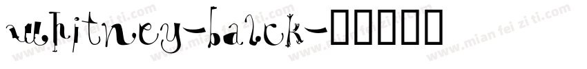 whitney-balck字体转换