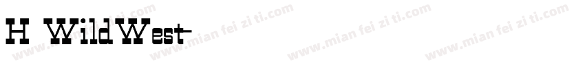 H_WildWest字体转换