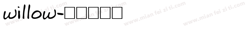 willow字体转换