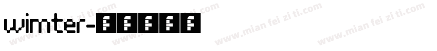 wimter字体转换