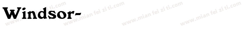 Windsor字体转换