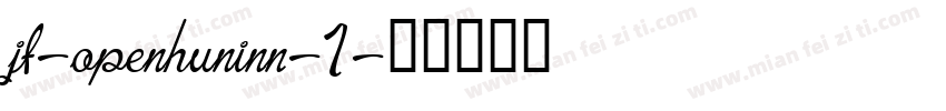 jf-openhuninn-1字体转换