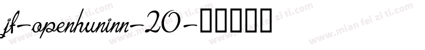 jf-openhuninn-20字体转换