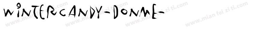 WinterCandy-DOnME字体转换