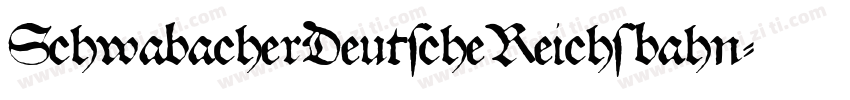 SchwabacherDeutscheReichsbahn字体转换