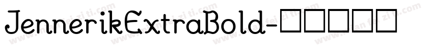 JennerikExtraBold字体转换