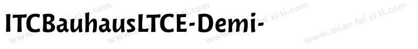ITCBauhausLTCE-Demi字体转换