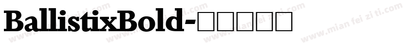 BallistixBold字体转换