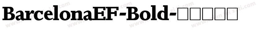 BarcelonaEF-Bold字体转换