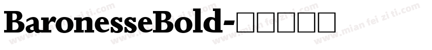 BaronesseBold字体转换