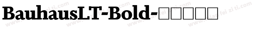 BauhausLT-Bold字体转换