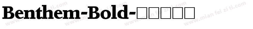 Benthem-Bold字体转换