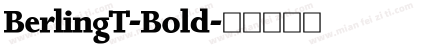 BerlingT-Bold字体转换