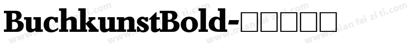 BuchkunstBold字体转换