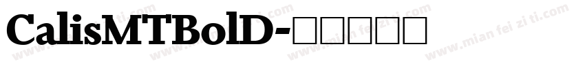 CalisMTBolD字体转换
